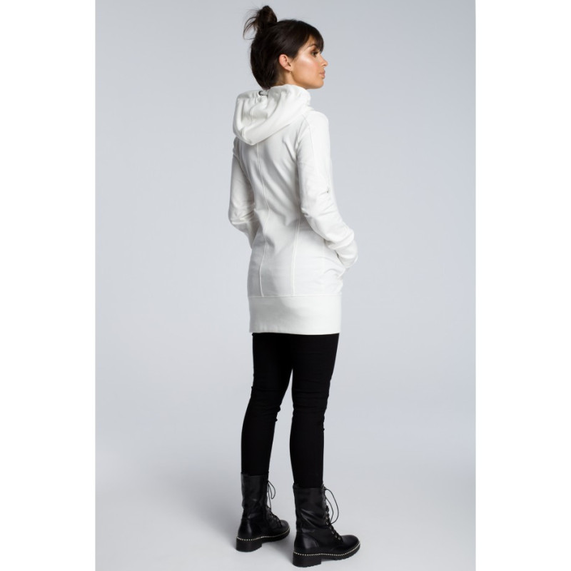 B072 Tunika z kapturem - ecru