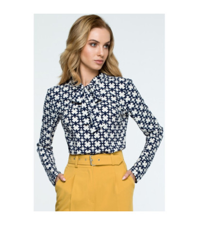 S129 Bluzka z wiązaniem pod szyją - model 1