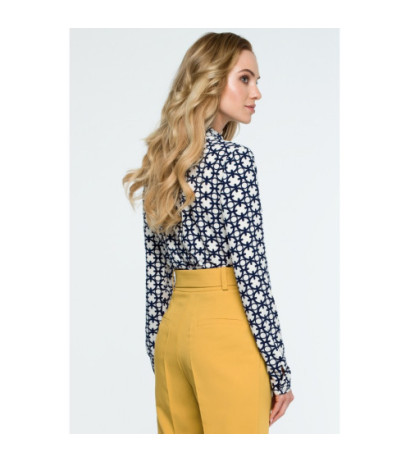 S129 Bluzka z wiązaniem pod szyją - model 1