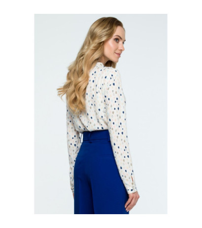 S129 Bluzka z wiązaniem pod szyją - model 3