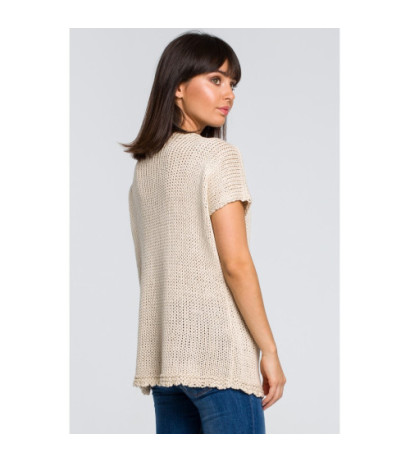 BK020 Sweter z palmą - beżowy