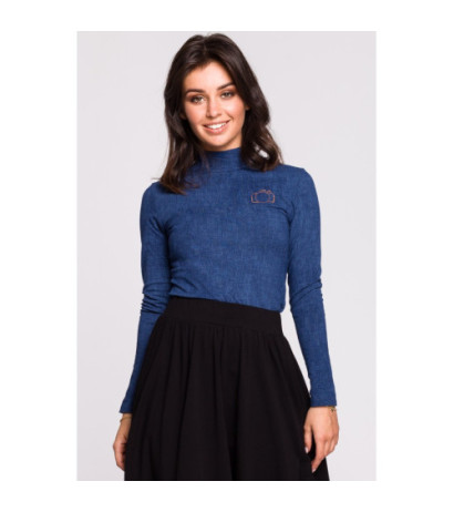 B129 Golf z haftem - denim