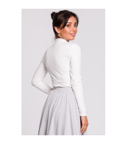 B129 Golf z haftem - ecru