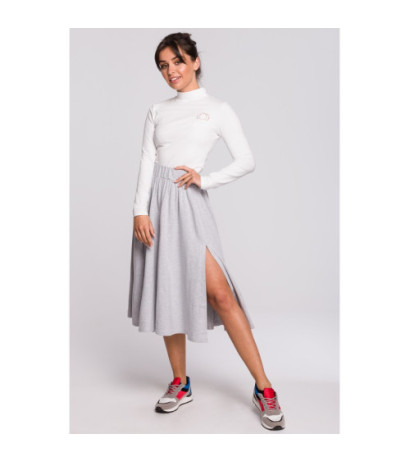 B129 Golf z haftem - ecru