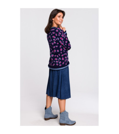 BK029 Sweter w lamparcie cętki - model 1