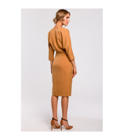 M464 Sukienka z luźną górą - cynamonowa