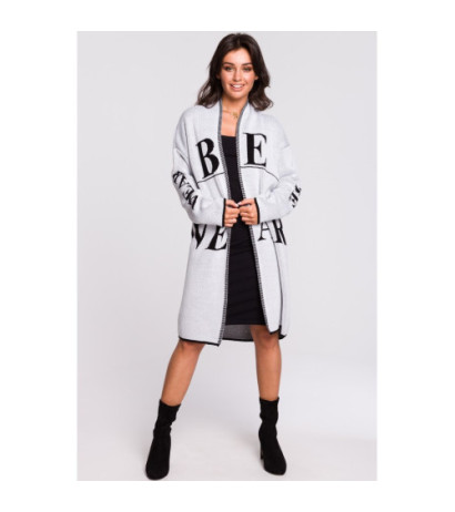 BK040 Kardigan z napisami - model 1