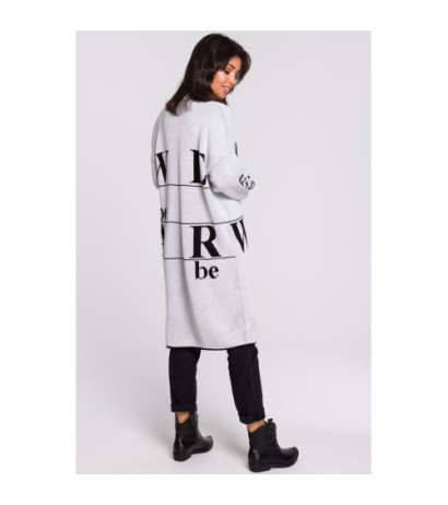 BK040 Kardigan z napisami - model 1