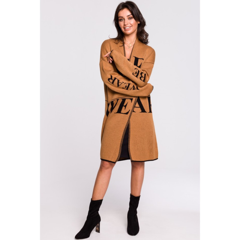 BK040 Kardigan z napisami - model 2