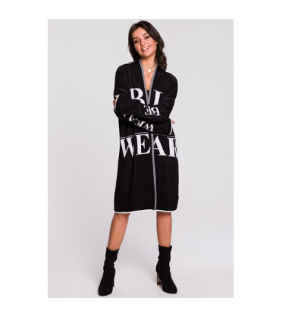 BK040 Kardigan z napisami - model 3