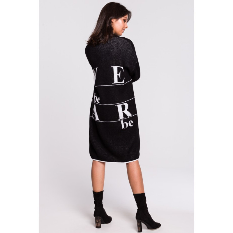 BK040 Kardigan z napisami - model 3