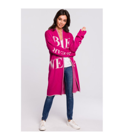 BK040 Kardigan z napisami - model 4