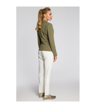 M243 Dopasowany żakiet zapinany na guzik - khaki