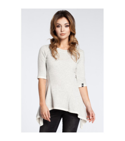 B041 Kobieca bluzka baskinka - popielata