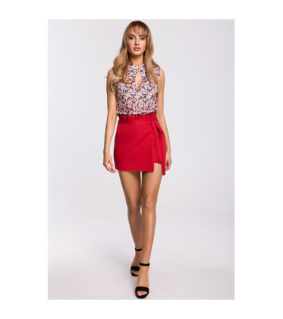 M503 Bluzka bez rękawów w kwiatuszki - model 1