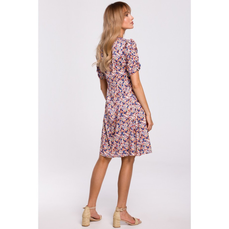 M506 Sukienka z marszczonymi rękawami - model 1