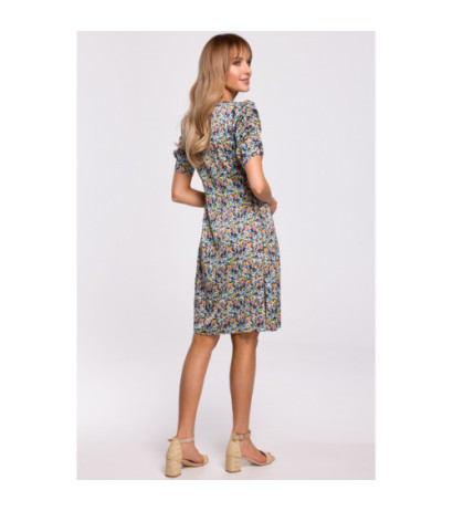 M506 Sukienka z marszczonymi rękawami - model 2