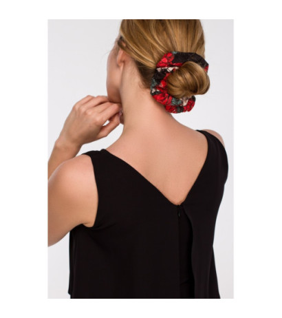 K070 Koronkowa gumka do włosów - róże