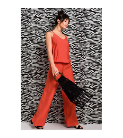 B155 Kombinezon z odkrytymi ramionami - pomarańczowy