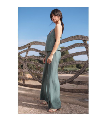 B155 Kombinezon z odkrytymi ramionami - miętowy