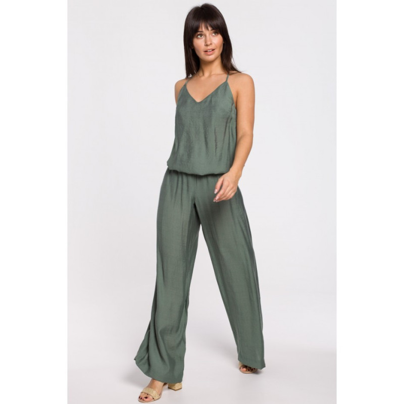 B155 Kombinezon z odkrytymi ramionami - miętowy