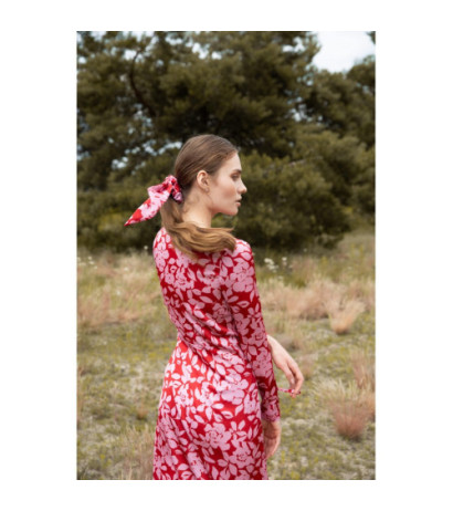 K083 Sukienka kopertowa maxi - model 1