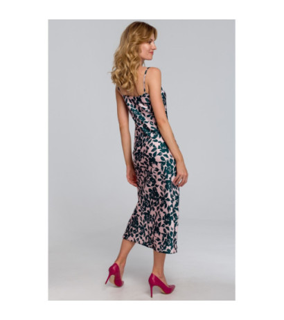 K085 Sukienka maxi na cienkich ramiączkach - model 3