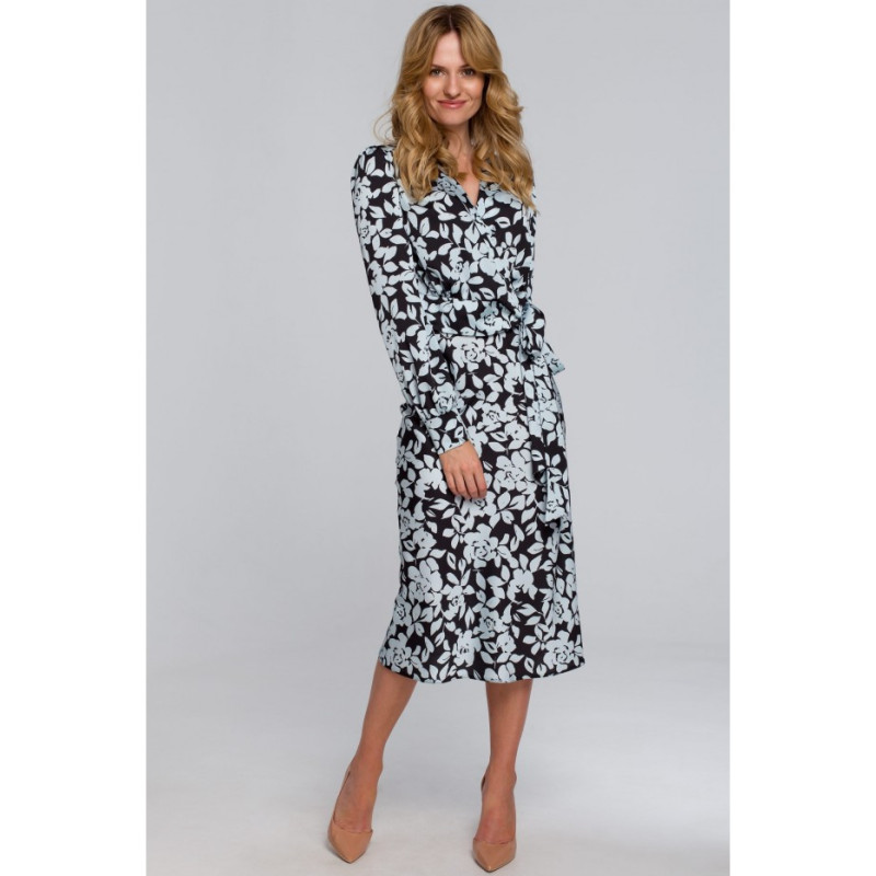 K089 Ołówkowa spódnica midi - model 4