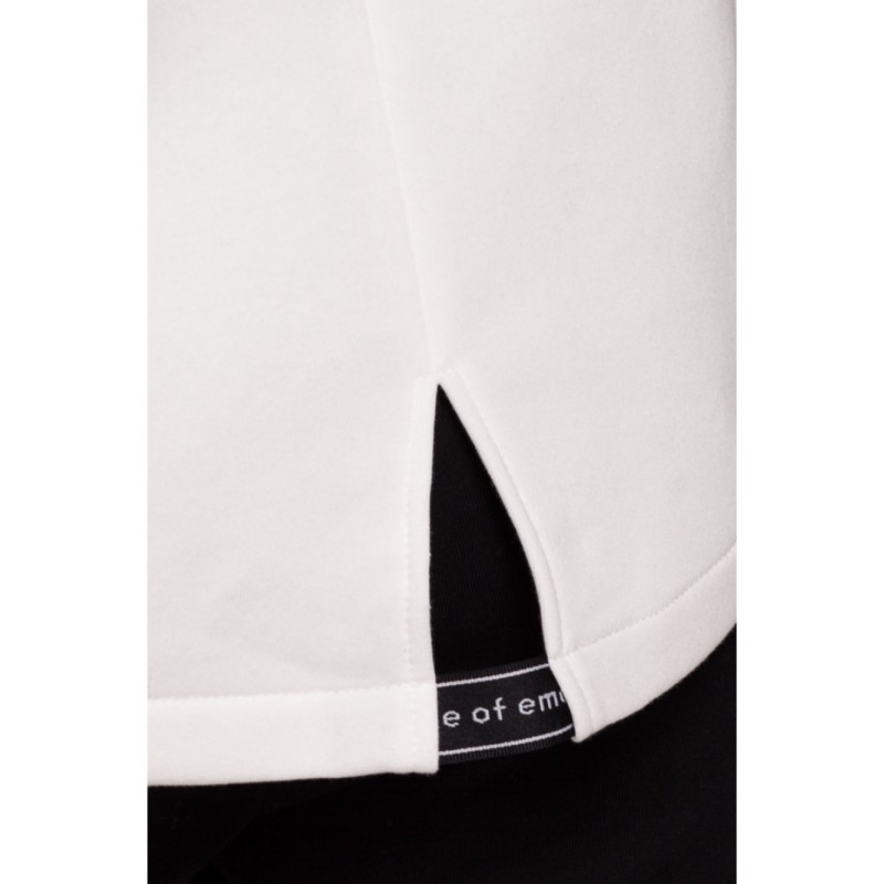 M550 Bluza z kapturem zasuwana na zamek - ecru