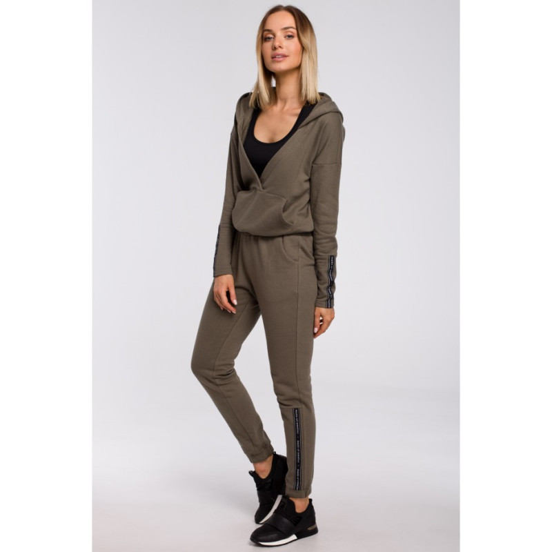 M553 Spodnie z lampasem - khaki