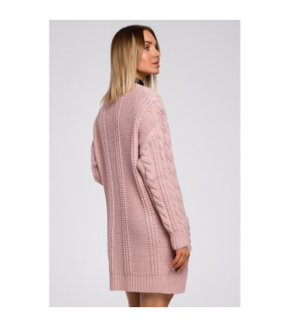 M555 Kardigan niezapinany - różowy