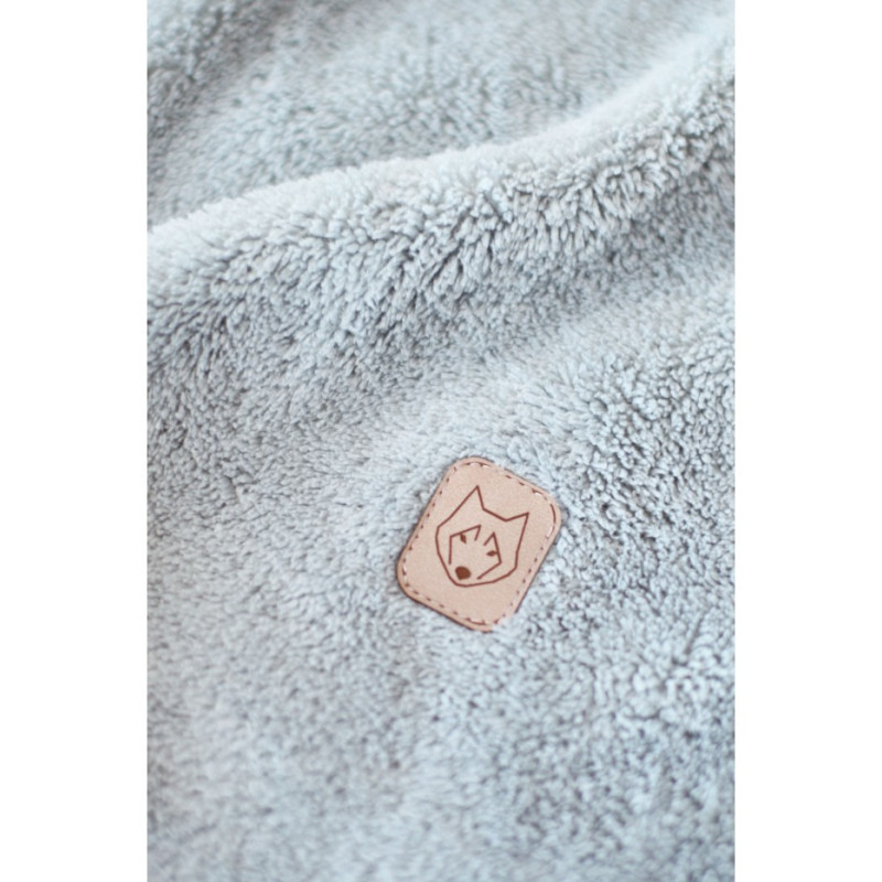 LA004 Pluszowe spodnie joggersy - popielate