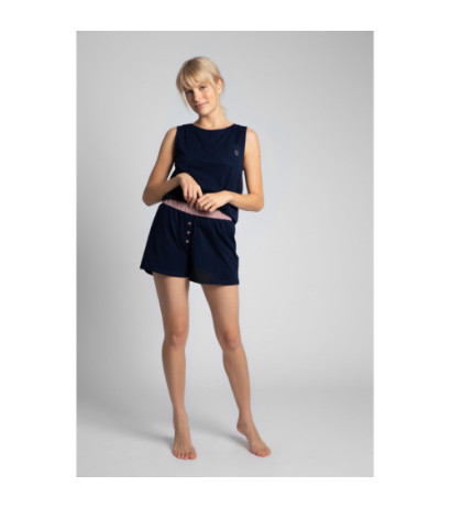 LA017 Bawełniane bokserki - granatowe