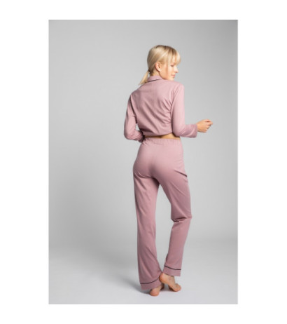 LA020 Bawełniane spodnie od piżamy - wrzosowy