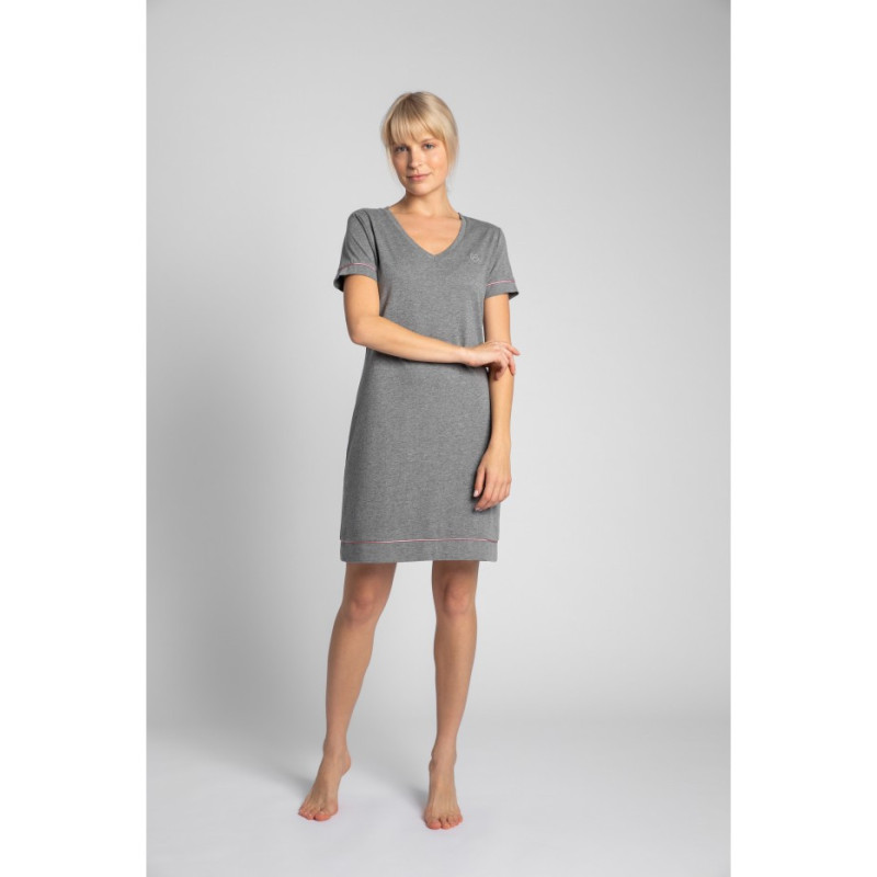 LA021 Bawełniana koszula nocna - szara