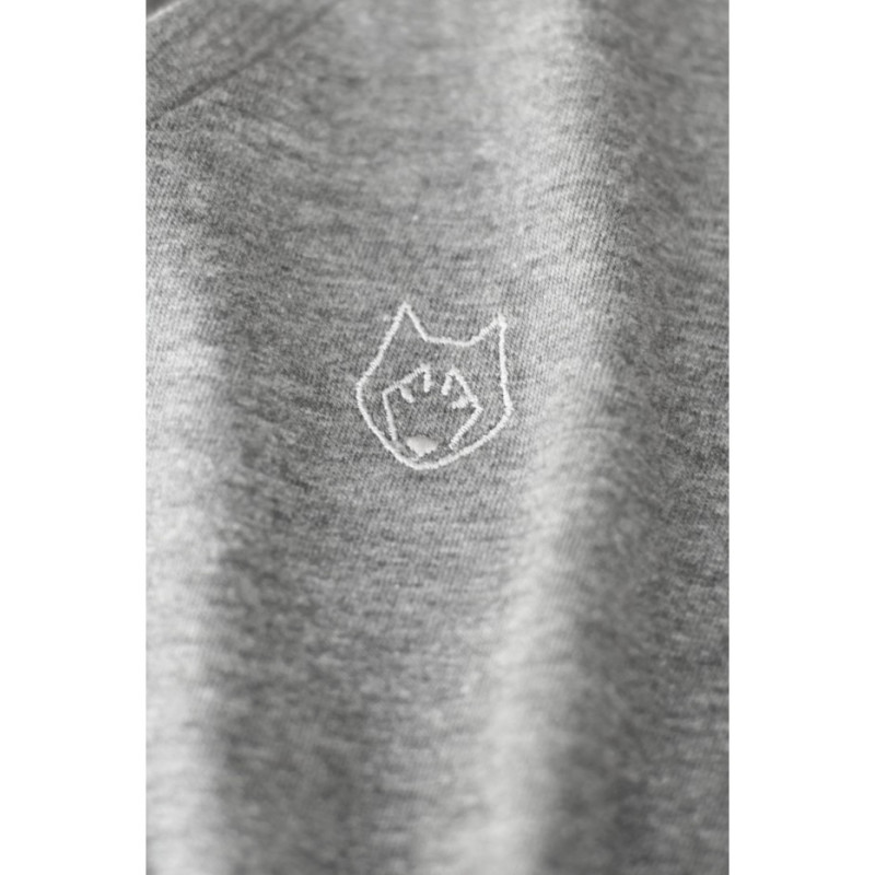 LA021 Bawełniana koszula nocna - szara