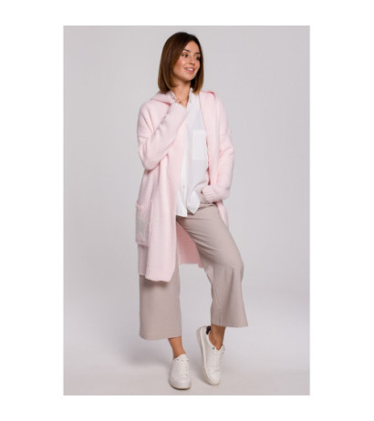 BK063 Kardigan z motywem gwiazdy - cukierkowy róż