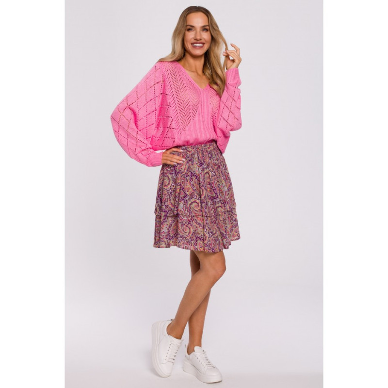 M577 Spódnica Z Dwóch Falban - model 2