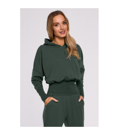 M592 Bluza Z Kapturem I Ściągaczem - militarna zieleń