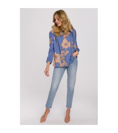 K099 Bluzka z bufiastymi rękawami - model 1