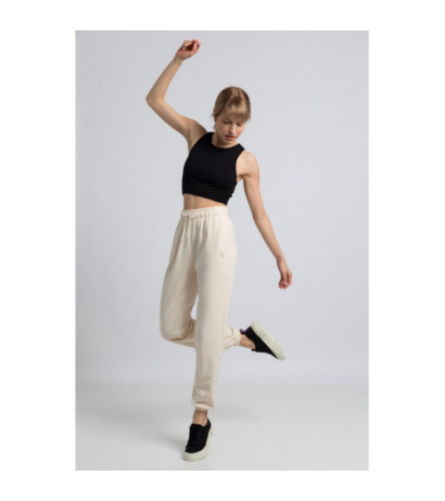 LA053 Spodnie typu Joggers - waniliowe
