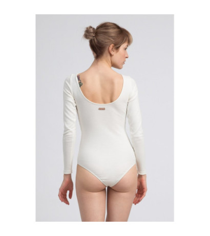 LA061 Body z dekoltem na plecach - ecru