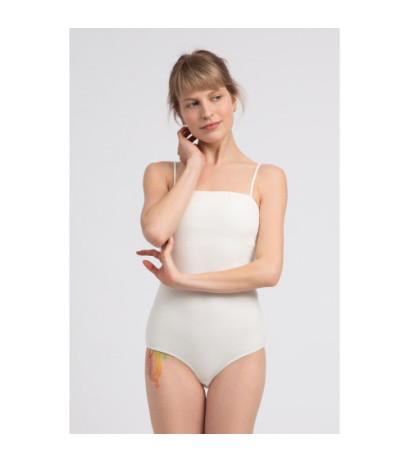 LA063 Body na cienkich ramiączkach - ecru