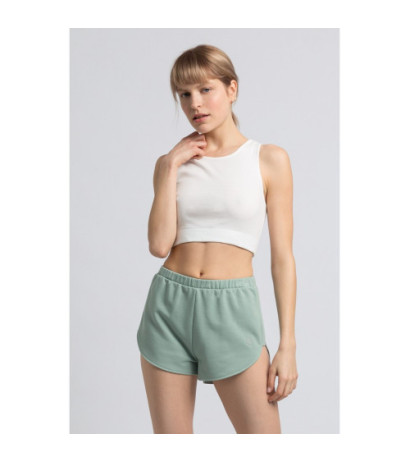 LA067 Bawełniany krótki top - biały