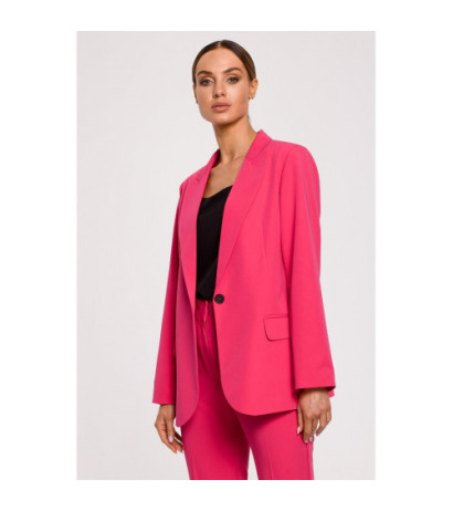 M602 Żakiet zapinany na podszewce - różowy