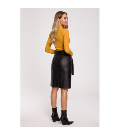 M608 Golf z wycięciem - musztardowy