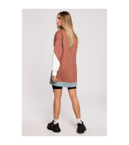 M618 Sukienka trójkolorowa - model 1