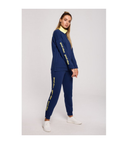 M620 Bluza z logo GOOD VIBES - atramentowa