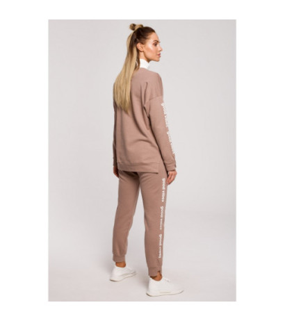 M620 Bluza z logo GOOD VIBES - cappuccino