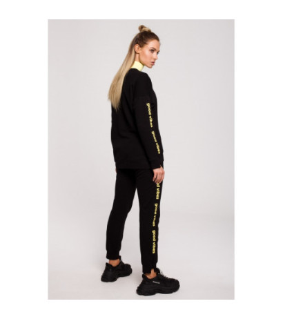 M620 Bluza z logo GOOD VIBES - czarna